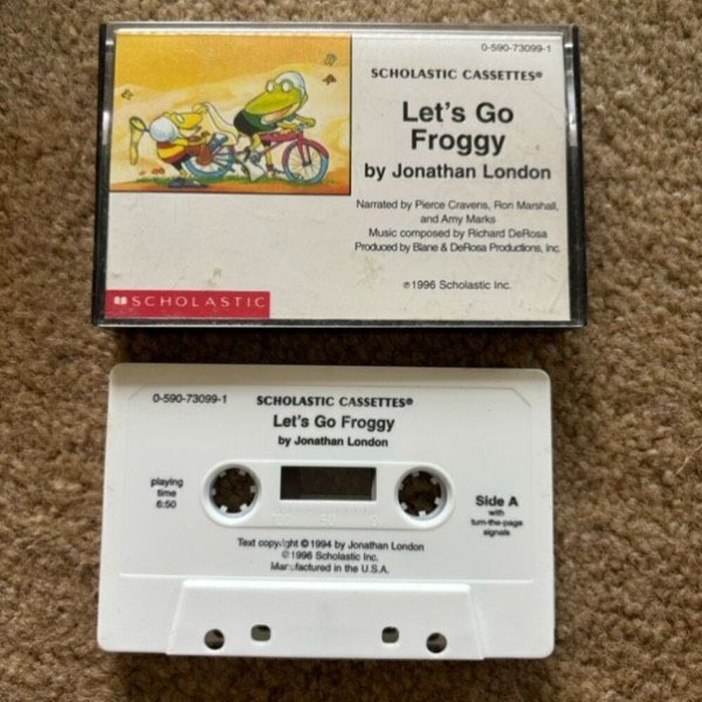 Scholastic Cassettes Let’s Go Froggy By Jonathan London Cassette